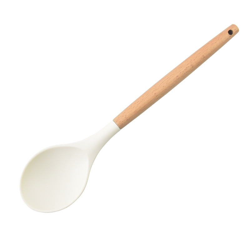 U/12   BAMBU SAPLI SİLİKON KAŞIK  