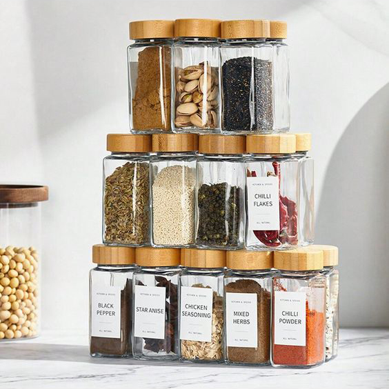 Z/12  12Lİ CAM BAHARAT SETİ