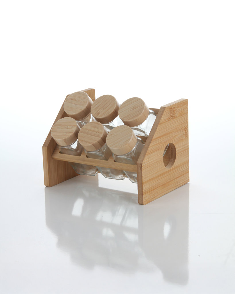 D/6  7PRÇ BAMBU YUVARLAK  BAHARAT SETİ