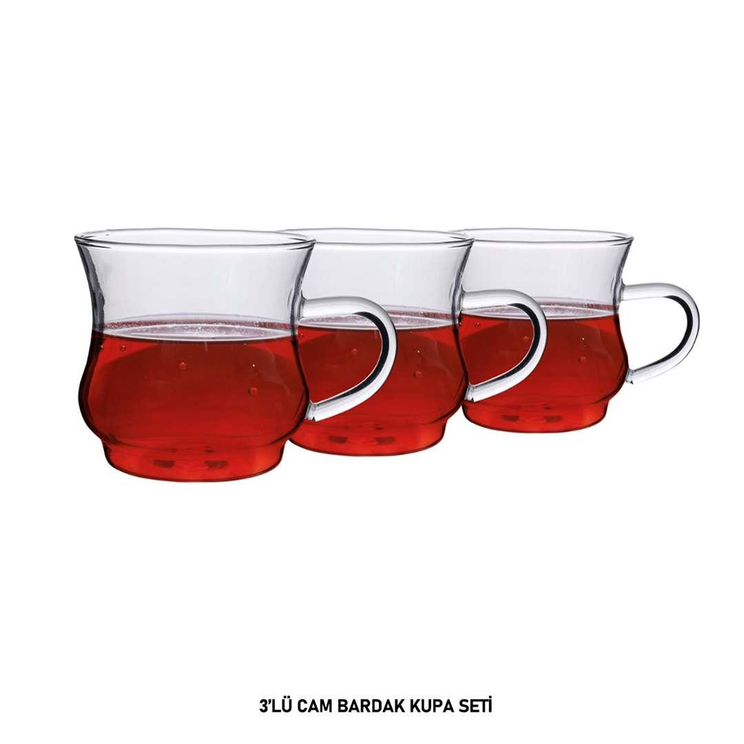 3LÜ CAM KUPA SETİ