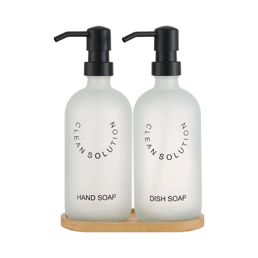 A/12 2Lİ SABLAJ CAM SIVI SABUNLUK SETİ