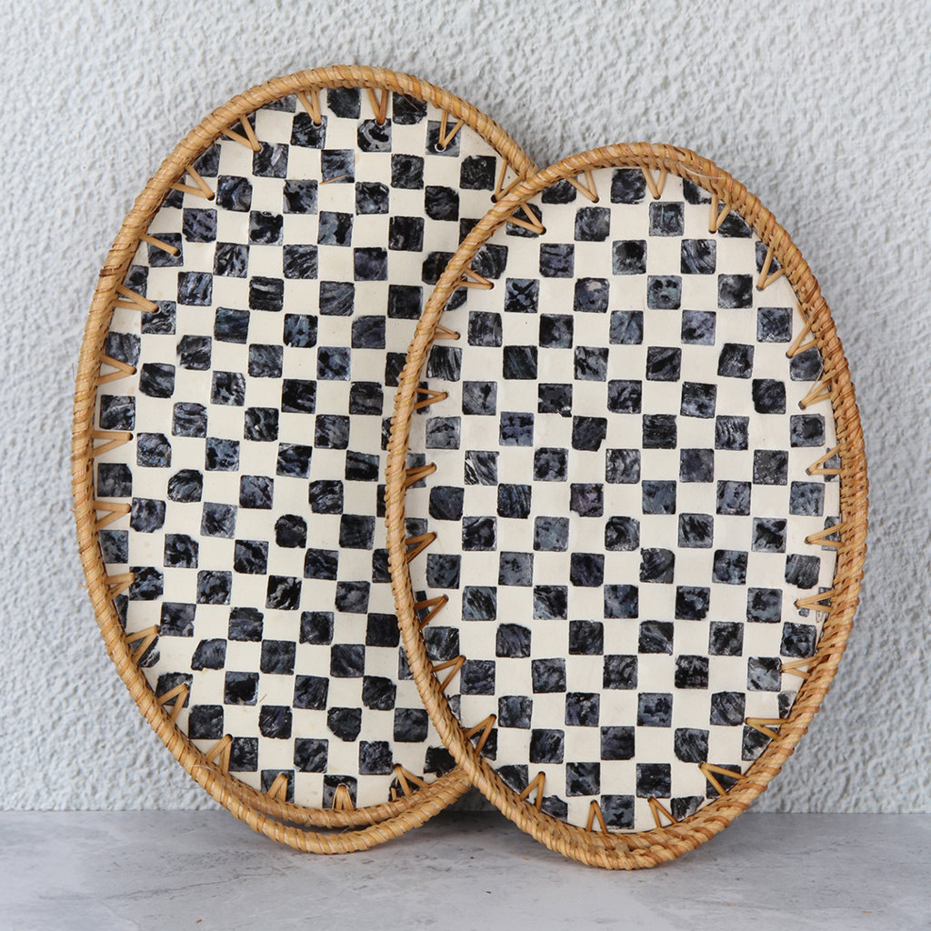 M/10 DAMALI OVAL SEDEF TEPSİ