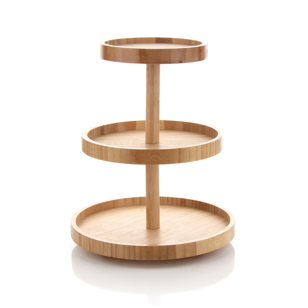 H/10  3 KATLI BAMBU DÖNER SUNUMLUK