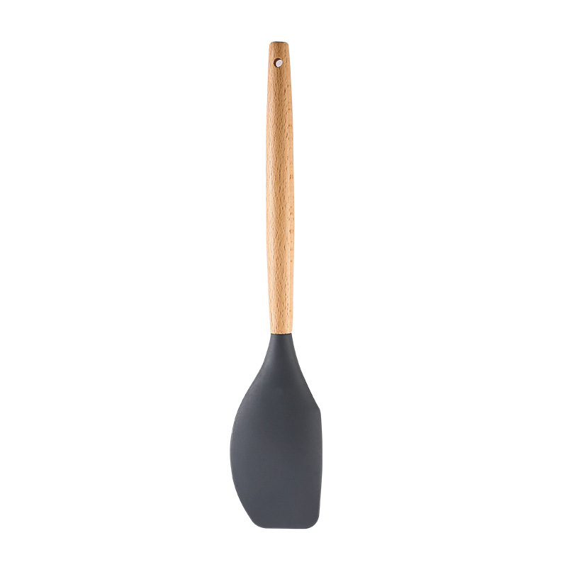 M/1   BAMBU SAPLI GRİ SİLİKON SPATULA	