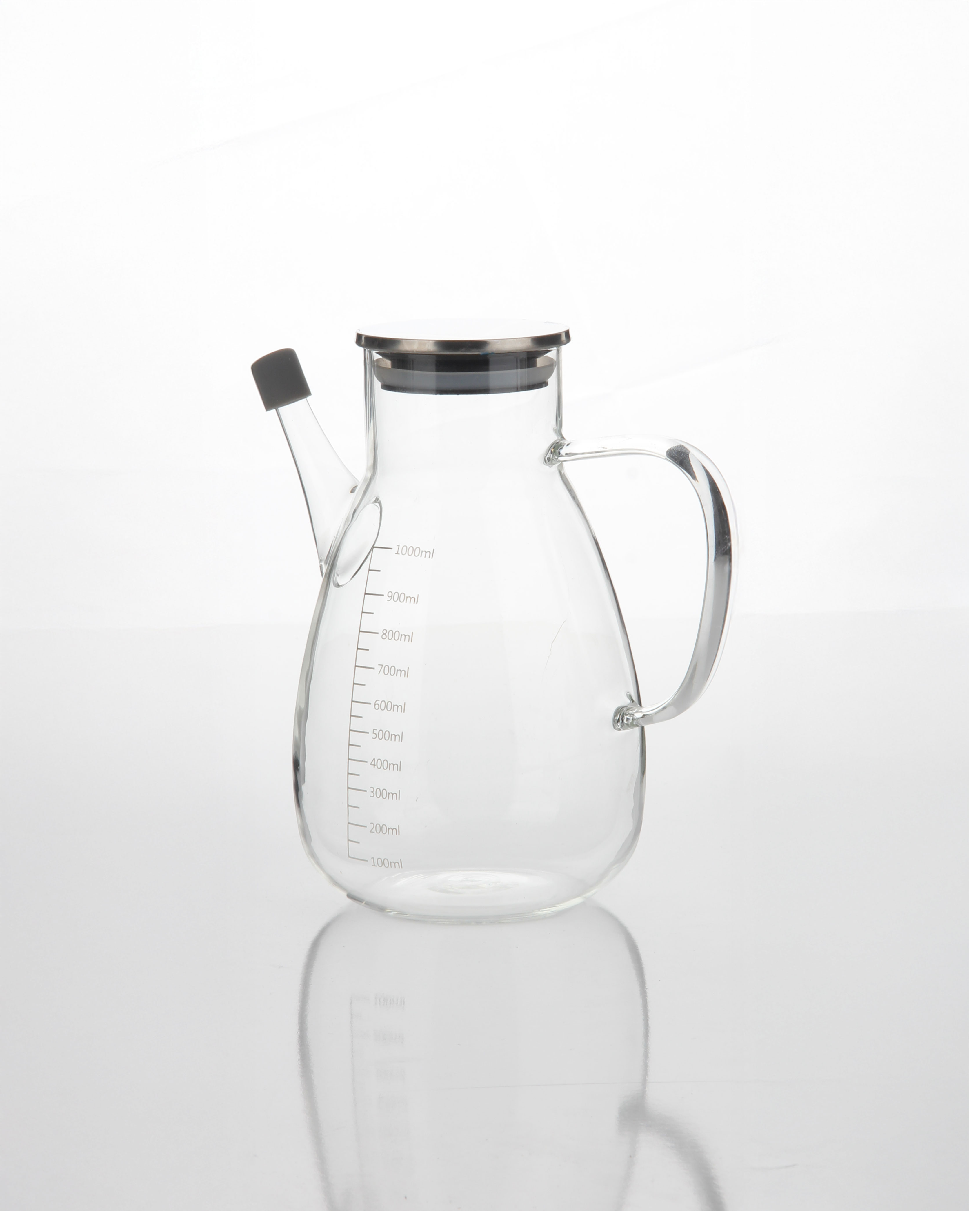 1L METAL KAPAKLI  CAM YAĞDANLIK