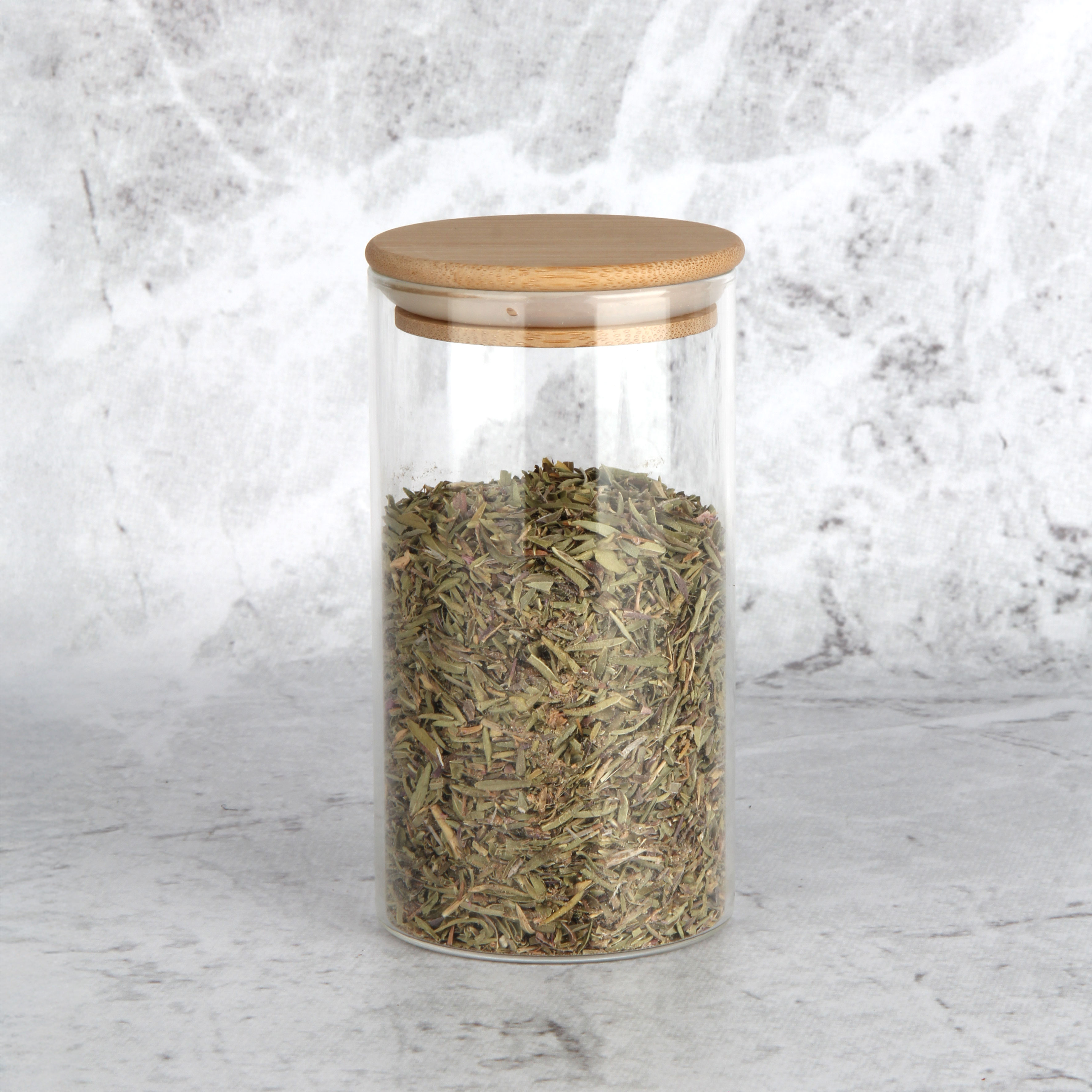 350ML BAMBU KAPAKLI CAM KAVANOZ