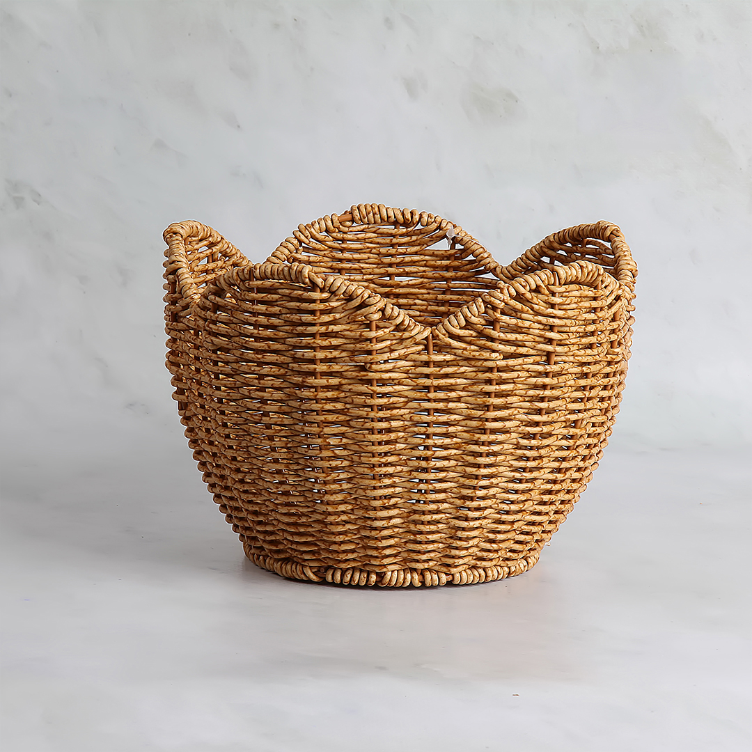 FLOWER RATTAN MEYVELİK - VAZO   21*17(h)cm