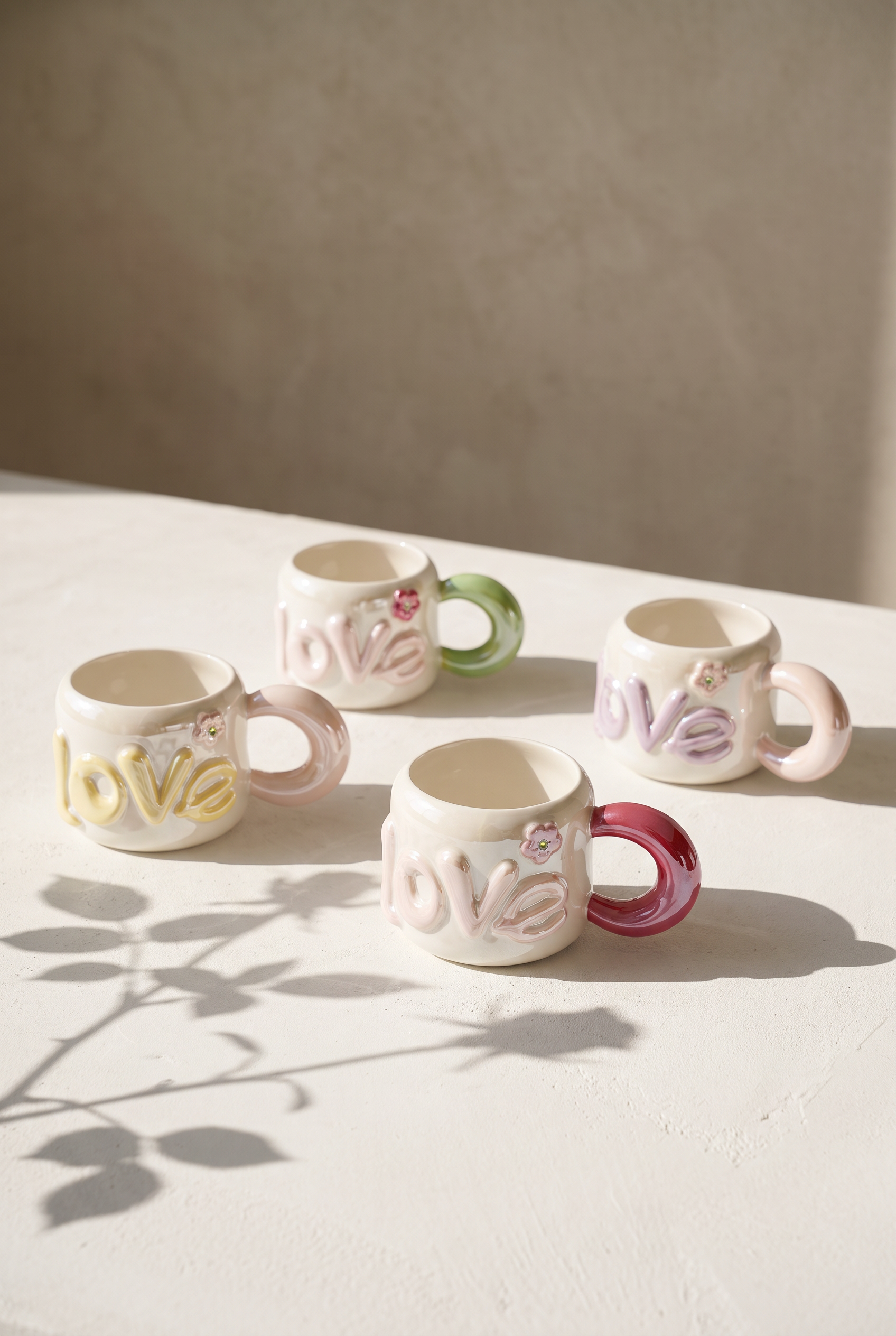 DEAR LOVE LÜSTERLİ PORSELEN KUPA 480ML